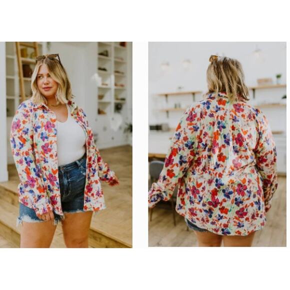 Emily Wonder Tops Emily Wonder Corduroy Raven Kat Corduroy Shacket